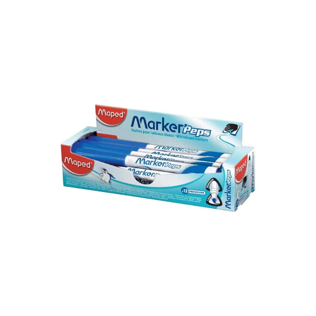 [82741830] Maped Marker'Peps x12 (Bleu)
