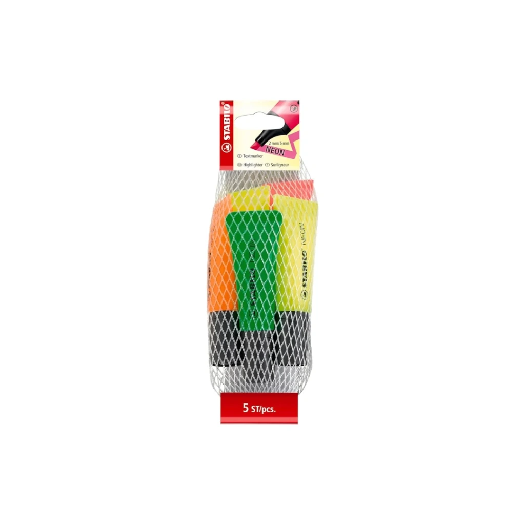 [5650367] STABILO Surligneur NEON, en filet de 5