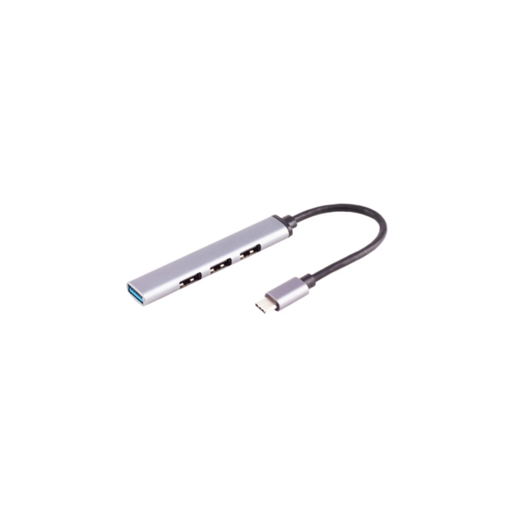 [22229575] shiverpeaks Hub BASIC-S USB-C 3.0, 4 connexions, ALU, mince