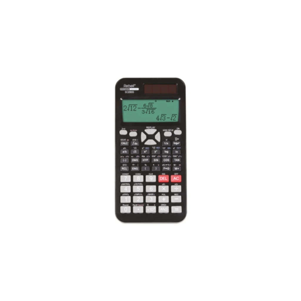 [5216162] Rebell Calculatrice scolaire scientifique SC2080S, noir