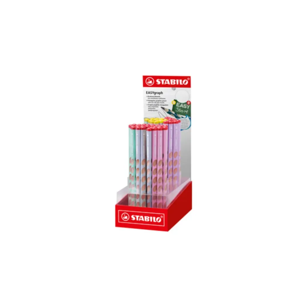 STABILO Schreiblernbleistift EASYgraph Pastel, 60er Display