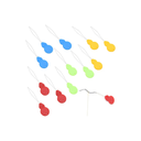 Lot de 12 enfile-aiguilles pour couture