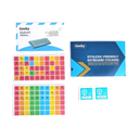 Autocollants de Clavier Adaptés pour Dyslexiques, Codés par Couleur, Conçus Ergonomiquement